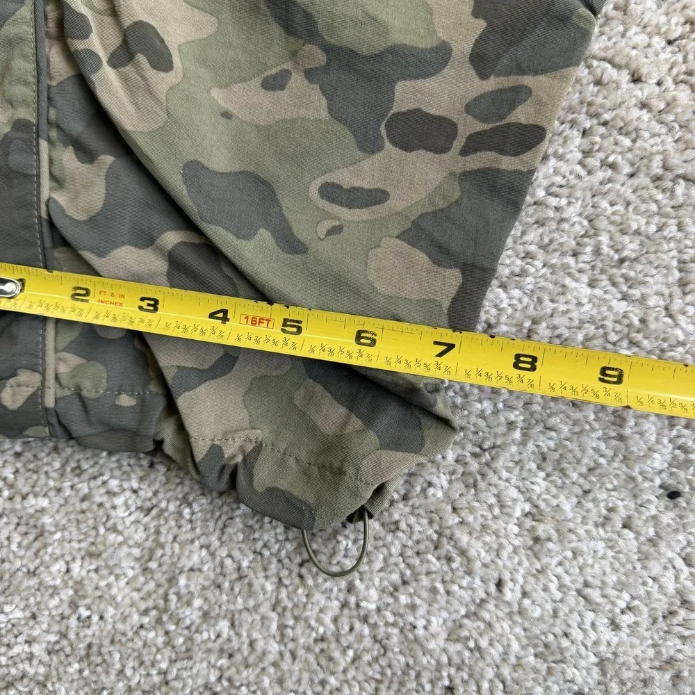 The North Face Jogger Pants Mens Large Green Camo Woven Elastic Waist Pockets